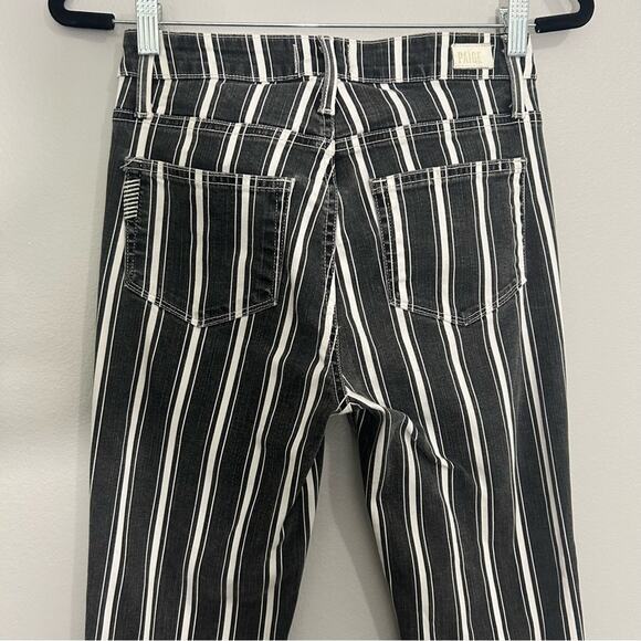 Paige Hoxton Straight Ankle Jeans Vintage Black Stripe Size 26 - Picture 11 of 13